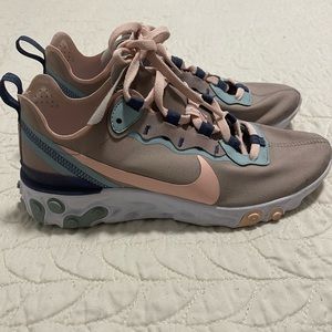 Nike React Element 55 Pumice Pink Sneakers Shoes CK0834-200 sz 8.5